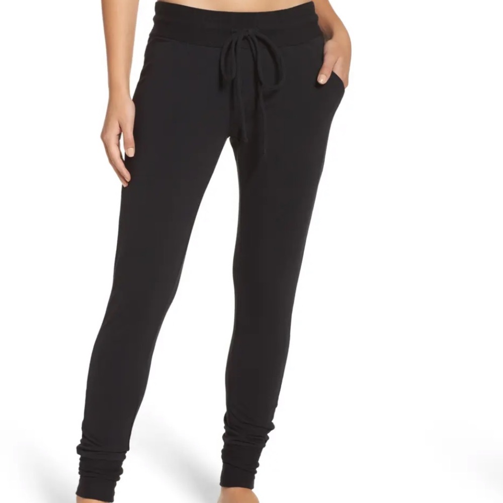 Like New Free People Sunny Skinny Sweatpants Black